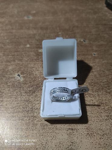 Prstenje: Srebrni prstenovi sa cirkonima – više modela - Model 1: tanji obruč — 7