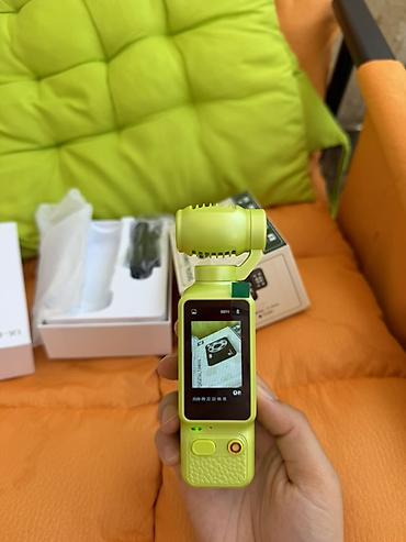 any unboxing endir: Vloq kamerasi - Rəng: açıq yaşıl - 180° fırlanan stabilizasiya — 2