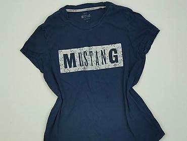 bluzki czarne basic: Mustang, T-shirt damski, rozmiar M — 1