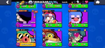 Video oyunlar üçün aksesuarlar: Brawl Stars oyun hesabı - Profil adı: TK | Ghost Light - Kupa: 9437 — 7