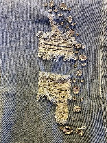 jeans: Qadın cins şalvar - Rəng: açıq mavi (light blue denim) - Kəsim — 4