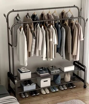 Кронштейны, стойки: Кронштейн Для одежды, Материал: Металл, На колесах, Новый — 5