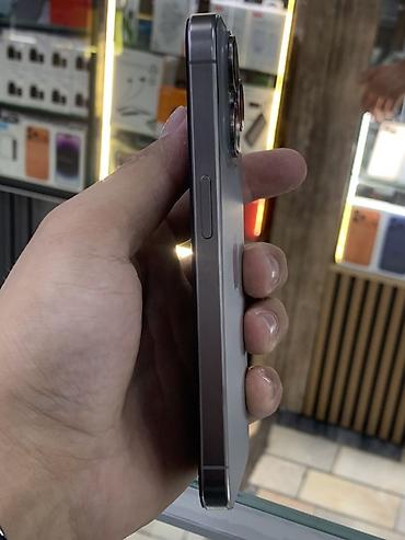 lalafo 14 pro: IPhone 15 Pro, Б/у, 256 ГБ, Natural Titanium, Защитное стекло, Чехол, 80 % — 2