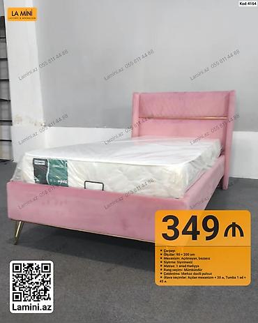 madeyra matras: Məhsul: Çarpayı - Ölçü: 90 × 200 sm - Mexanizm: Açılmayan, bazasız - — 1