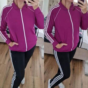 Gornji i donji deo: Adidas ženska trenerka za punije Novo Mokra likra Veličine 2xl 3xl — 4