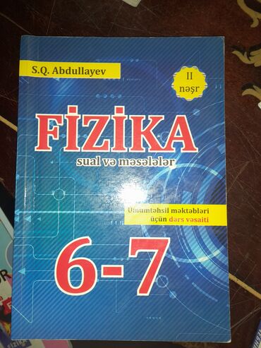 5 ci sinif riyaziyyat namazov pdf: Fizika 6-7 - 2₼
Fizika 7-8-9 - 3₼
Riyaziyyat Namazov 6 - 3₼