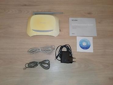 kalonka ev: TP-Link TD-W8951ND model nömrəli simsiz ADSL2+ modem router. Bu cihaz — 2