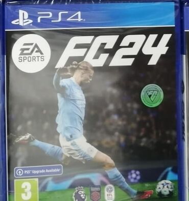 Аксессуары для видеоигр: Playstation 4 üçün EA sports FC 24 ( fc24 )oyun diski, tam yeni