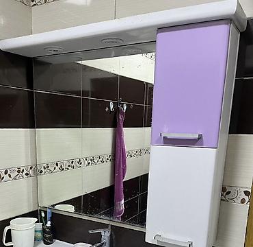 зеркало в ванную: Hamam üçün güzgülü şkaf - Divara quraşdırılan güzgü paneli və sağ — 1