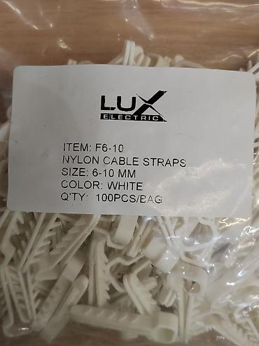 кабель 16: Клипсы для крепления кабеля LUX Electric - Модель: F6-10 - Тип: Nylon — 2