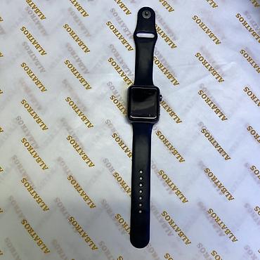 ipod mp3 player: Apple Watch 3 qara silikon kəmərli smart saat. Xüsusiyyətlər: - — 1