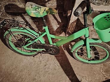 teker velosiped: Uşaq velosipedi – Desna, 16" təkər - Rəng: açıq yaşıl, qara — 2