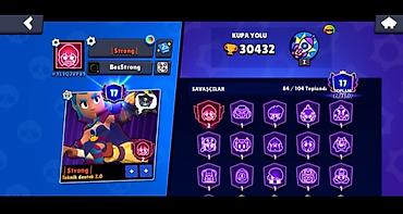 bijuterya: Brawl Stars oyun hesabı - Kupa yolu: 30 432 - Səviyyə nişanı: 17 - — 2