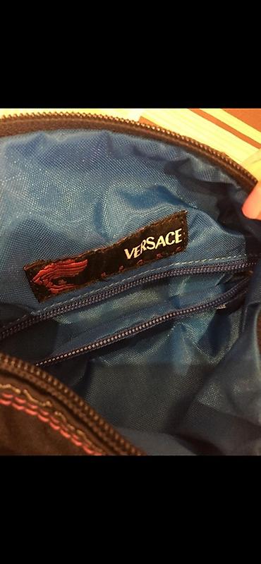 versace sepler: Original Versace Sport qadın çantası - Rəng: tünd göy korpus, çəhrayı — 3