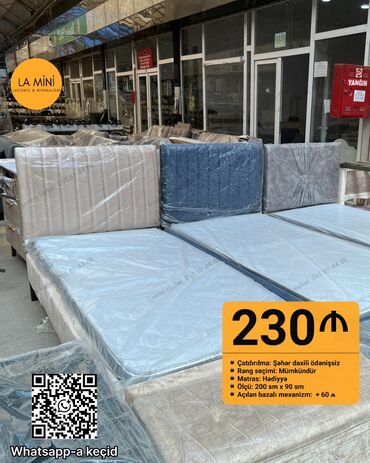 taxt doseklerinin satisi: Təknəfərlik çarpayı, Bazalı, Matras ilə