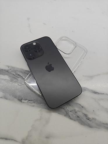 iphone 12: IPhone 14 Pro, Б/у, 256 ГБ, Black Titanium, Чехол, 83 % — 1