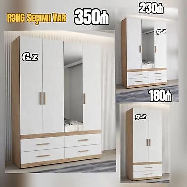 balaca şkaf: Yeni, 4 qapılı, Güzgülü, Ağ, Açılan, Düz dolab — 1