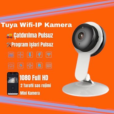 kabelsiz internet wifi: 🆕Tuya mini kamera 1080 Full HD 🥇Yeni model Tuya IP Kamerasını sizə