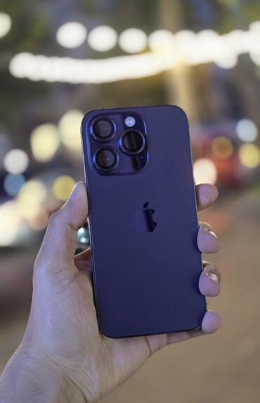 Çəngəllər: IPhone 14 Pro, Deep Purple, Face ID