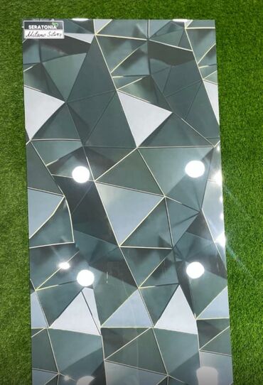 hamam tusu: SERATONIA Milano Silver dekorativ kafel panel - Parıltılı “Milano