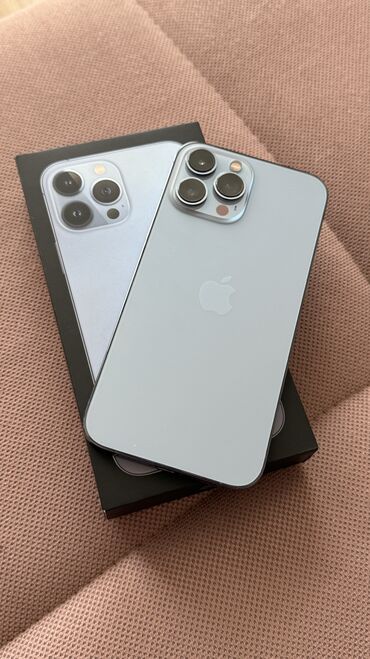 хбох оне с: IPhone 13 Pro Max, Б/у, 256 ГБ, Голубой, Чехол, Коробка, 84 %