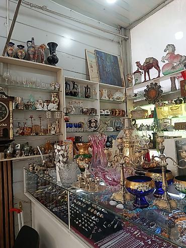 antika şamdanlar: Antik samovar və süfrə dekoru dəsti - Material: mis/latun qarışığı — 3