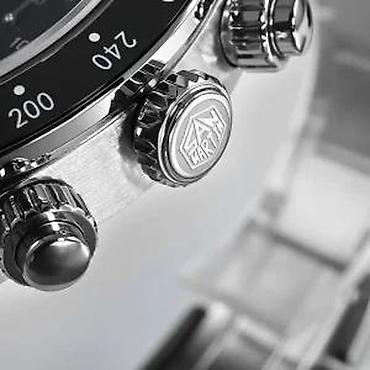 Ručni satovi: San Martin SN0052-G-JS - 40mm -Crna- Tudor BB Chrono Potpuno nov — 16