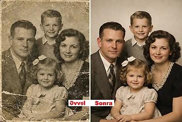 Digər xidmətlər: Köhnə, zamanla solmuş, cızılmış və ya zədələnmiş fotoşəkillərinizə — 9