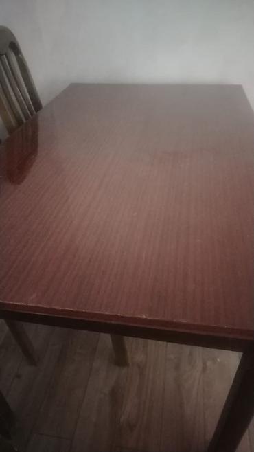 ucuz kravat: Yemək masası - Forma: Dördkünc - Material: Taxta karkas, parlaq — 2