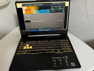 видеокарта 1050 ti: Ноутбук, Asus, 8 ГБ ОЭТ, AMD Ryzen 5, 15.6 ", Колдонулган, Жумуш, окуу үчүн, эс тутум SSD