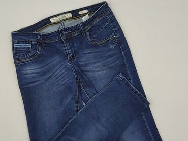 patchworkowe jeansy: Jeansy damskie, New Yorker, rozmiar L