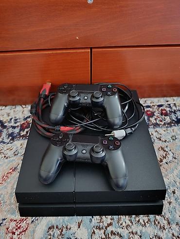 Полностью Матовая Playstation 4, приставка прошитая с двумя