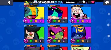 Dəstlər, kostyumlar: Brawl Stars hesabı – zəngin kosmetiklər və eksklüziv seçimlər - Oyun — 13