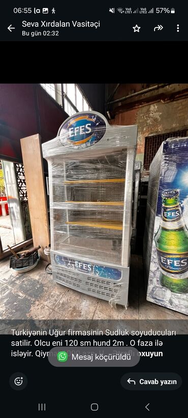 dondurma soyuducusu qiymeti: Turkiyənin Uğur firmasinin Sudluk soyuducuları satilir. Olcu eni 120