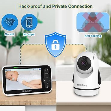 miki: HelloBaby HB6351 Uşaq Nəzarət Kamerası 5 düymlük ekranlı, gecəgörməli — 4