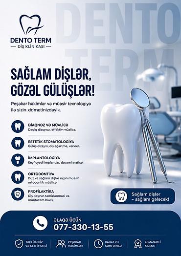 Gözel ve estetik gülüş üçün müraciet ede bilersiz