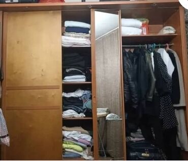 шкафы для одежды ош: Гардероб Шкаф, Кийимдер үчүн, Колдонулган