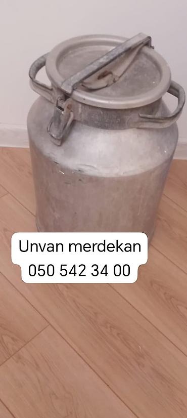 isti: Alüminium süd bidonu - Material: qalın divarlı alüminium - Tutum — 1