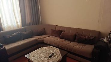 dekor daşlar: Künc divan dəsti - L şəklində künc divan: geniş oturma sahəsi, rahat — 1