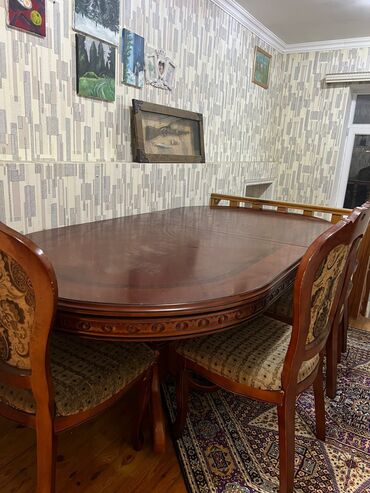 купить стулья бу в баку: Masa 6 stul 2si qolludur. 330 AZN. Problemi yoxdur. Ünvan Sulutəpə