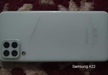 note 2: Samsung Galaxy A22, Б/у, 64 ГБ, цвет - Зеленый — 1