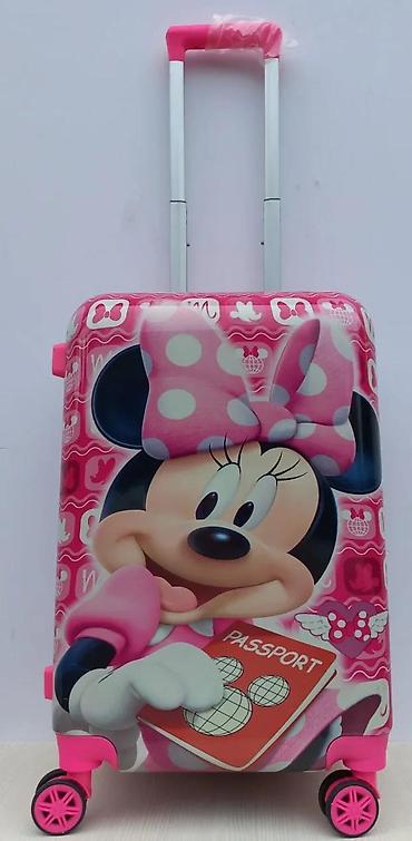 Rančevi, torbe i koferi: Dečji kofer na točkiće – Minnie Mouse motiv - Dimenzije: kabinski — 4