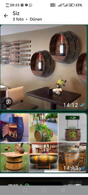 Digər xidmətlər: Dekorativ və xalis taxta çəllək əsaslı interyer/eksteryer — 10