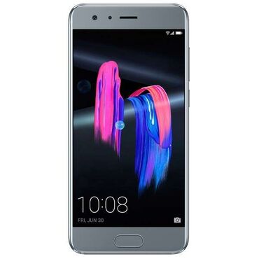 постой телефон: Honor 9, Колдонулган, 128 ГБ, түсү - Кара, 1 SIM, 2 SIM