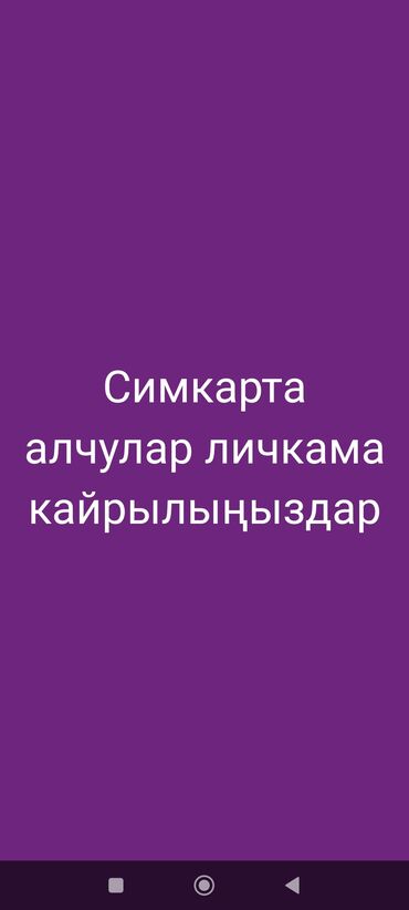 бир: Билайн сим карта сатам ээн арзан тариф бир айга 240сом салынат 60 гб