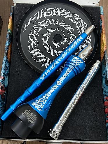 saxsı qelyan: Nargilə dəsti – Original Alpha X Hookah tematik dizayn Paslanmaz — 4