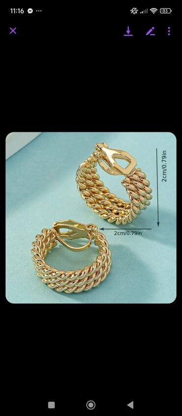 Minđuše: Par 800 din — 8