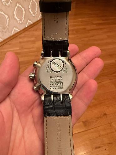 alt geyim: İşlənmiş, Qol saatı, Swatch, rəng - Qara — 2