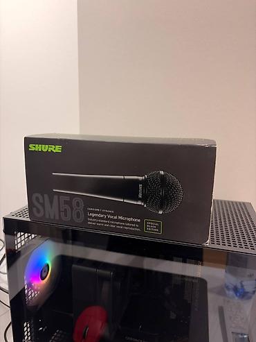 радиомикрафон шур: Shure SM58 Special Black Edition + держатель для микрофона Микрофон — 6