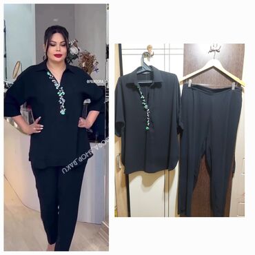 Dəstlər, kostyumlar: Boyuk beden dest 1 ce defe geyinilib 3.4 xl 44 46 48 olculere